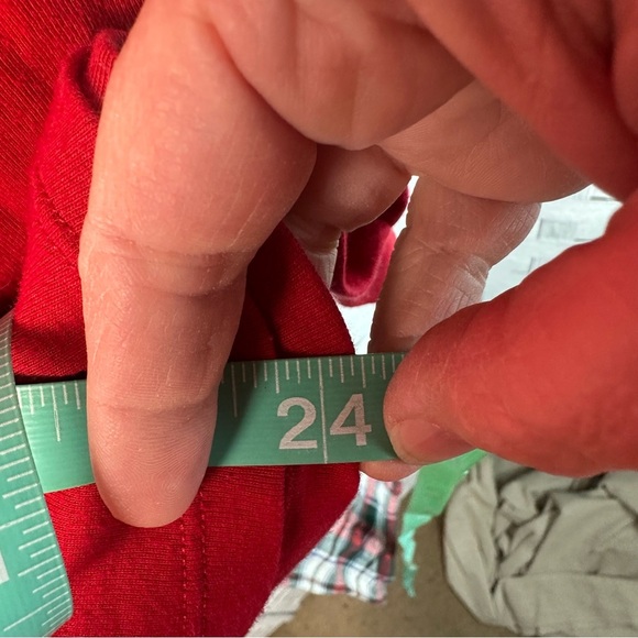 Lauren Ralph Lauren pajamas red top plaid flannel red green bottoms holiday - Picture 7 of 11